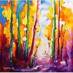 Zohaib Rind, 24 x 24 Inch, Acrylic on Canvas, Cityscape Painting, AC-ZR-314